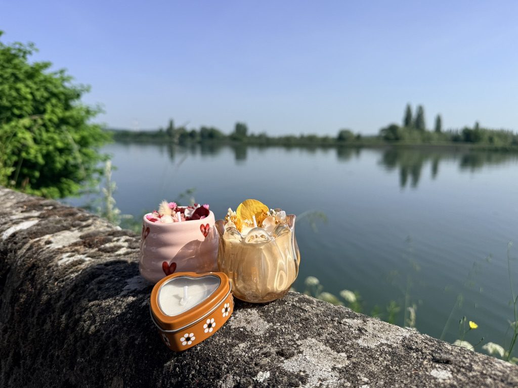 Bougies artisanales au bord de la Seine