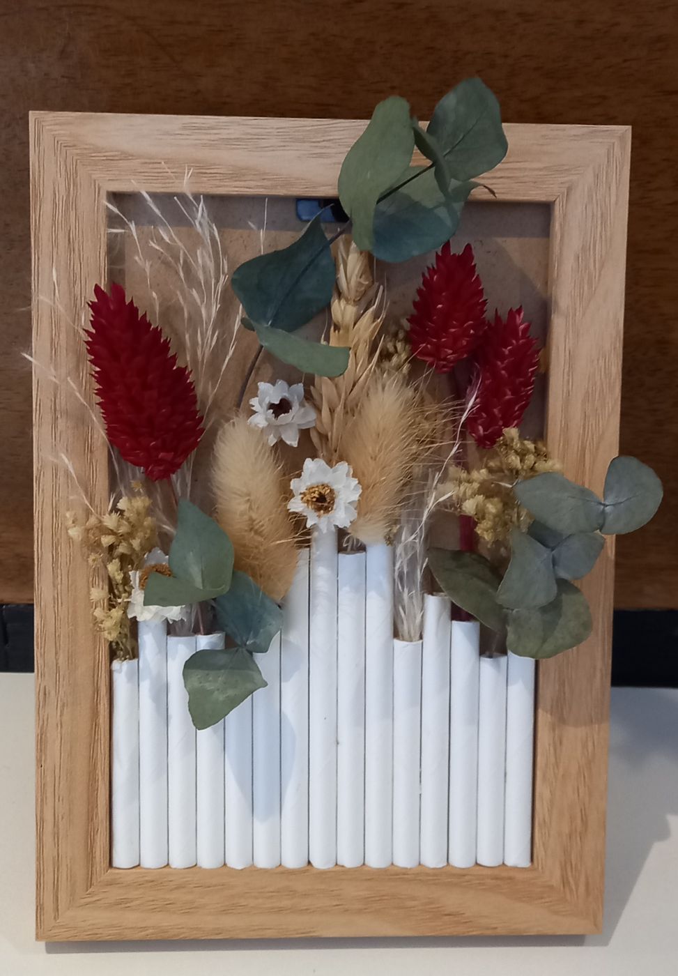 Cadre de fleurs séchées